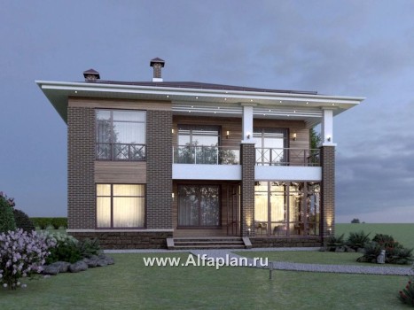 Проекты домов Альфаплан - "Римские каникулы" - проект дома в классическом стиле - превью дополнительного изображения №4
