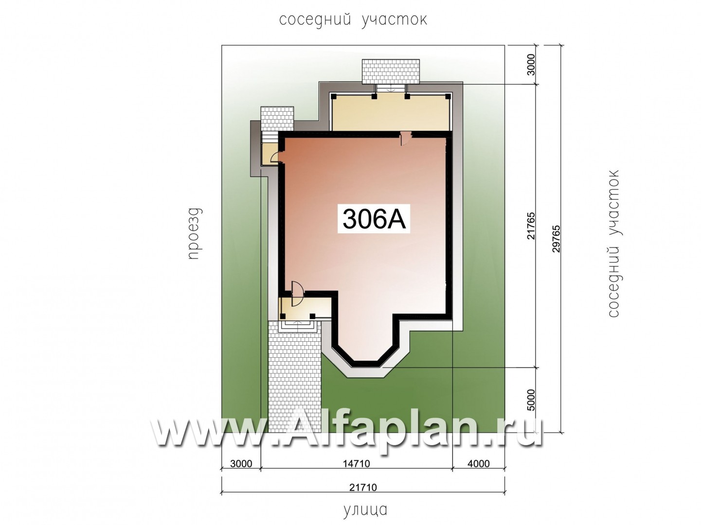 «Валдай» - проект дома с мансардой, из газобетона, с эркером и террасой - дизайн дома №2
