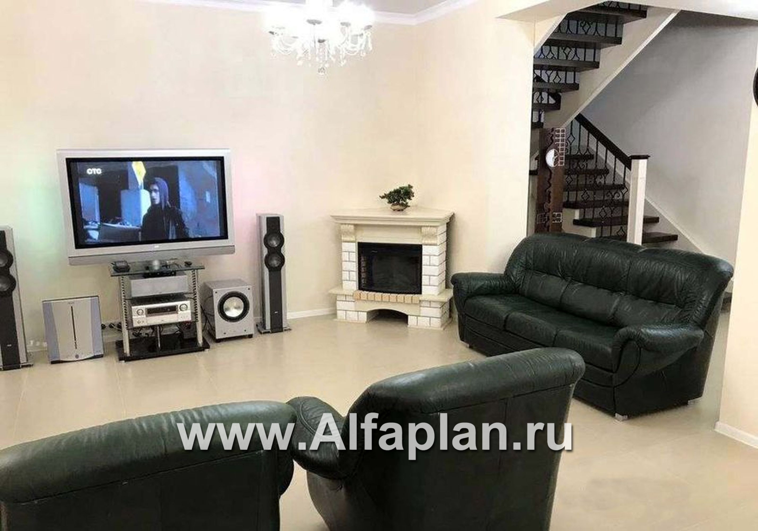 «Репутация» - проект двухэтажного дома из газобетона с фото, планировка с эркером и с террасой, английском стиле - дизайн дома №5